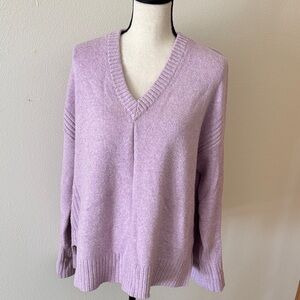LOFT Lavender V-Neck Women's Sweater